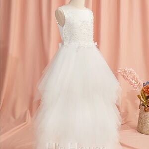 White Lace Dress Kids